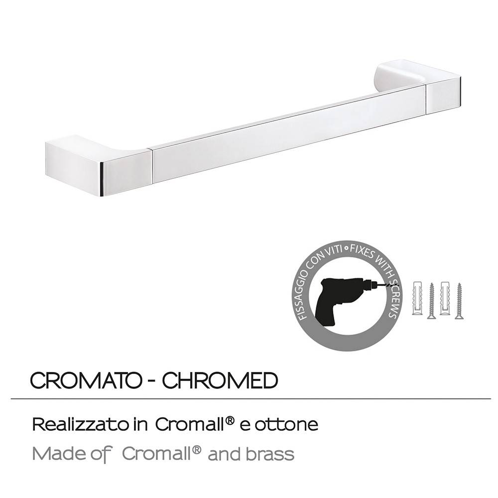 Portasalviette GEDY linea Pirenei da 35cm Cromato - HD casa