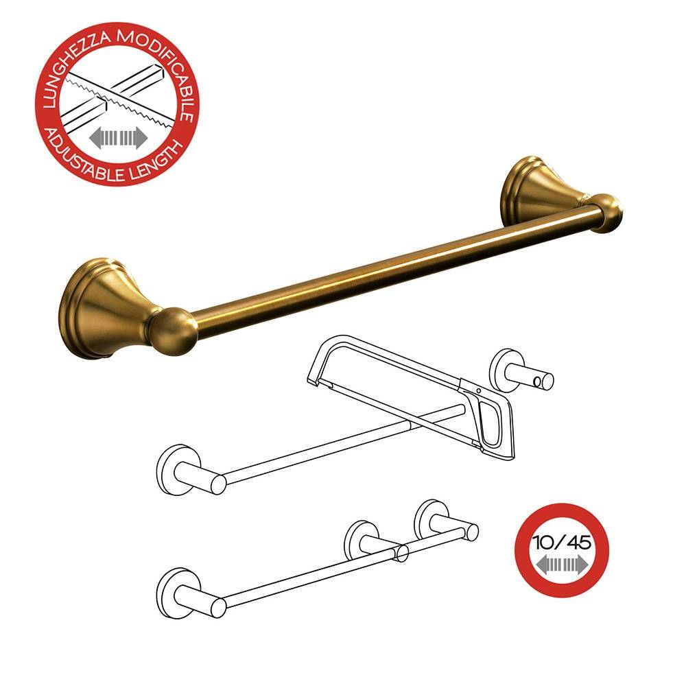 Portasalviette GEDY linea Romance da 45cm Bronzo - HD casa