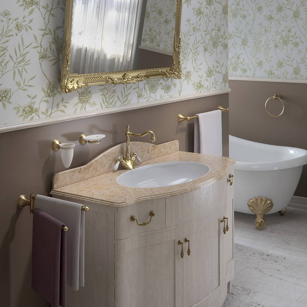 Portasalviette GEDY linea Romance da 45cm Bronzo - HD casa