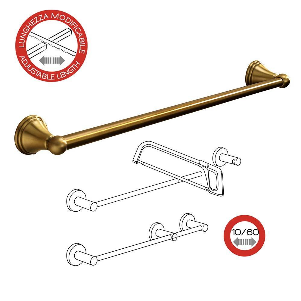 Portasalviette GEDY linea Romance da 60cm Bronzo - HD casa