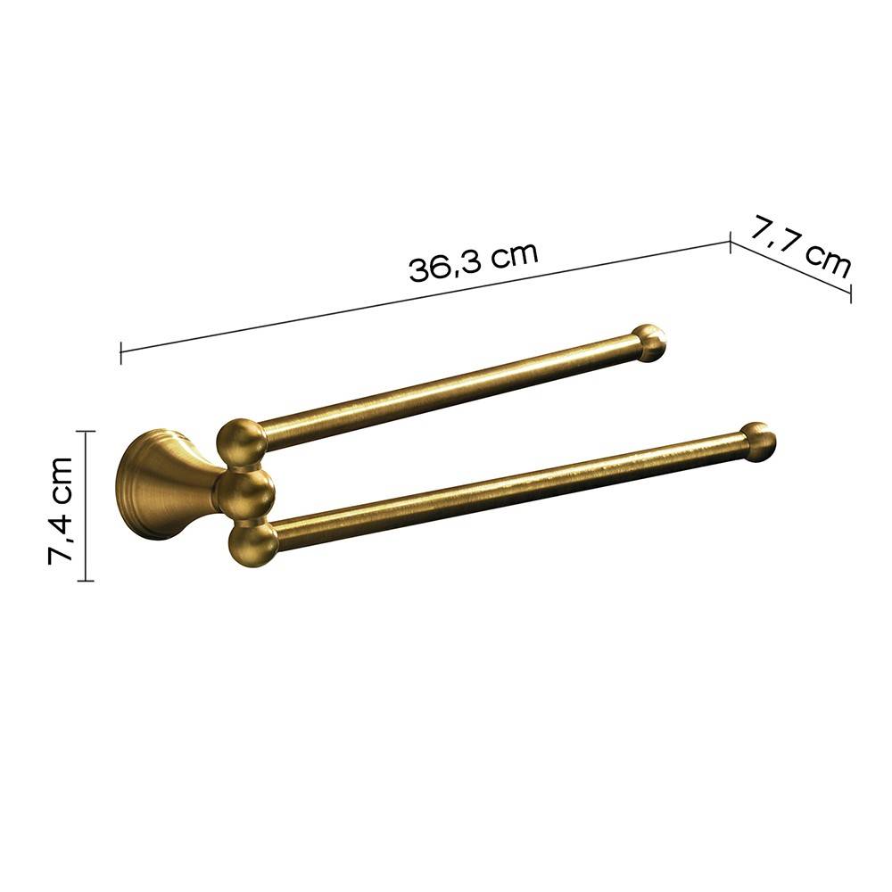 Portasalviette GEDY linea Romance doppio braccio a snodo Bronzo - HD casa