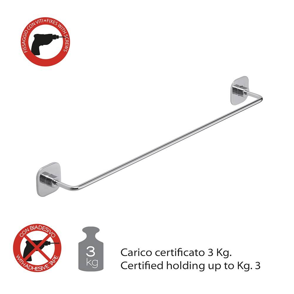 Portasalviette GEDY linea Teide da 45cm Cromato - HD casa