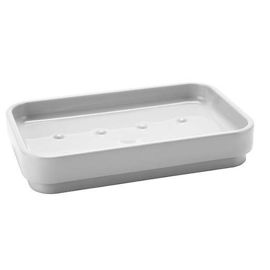 Portasapone d' appoggio GEDY linea Seventy in resina colore Bianco - HD casa