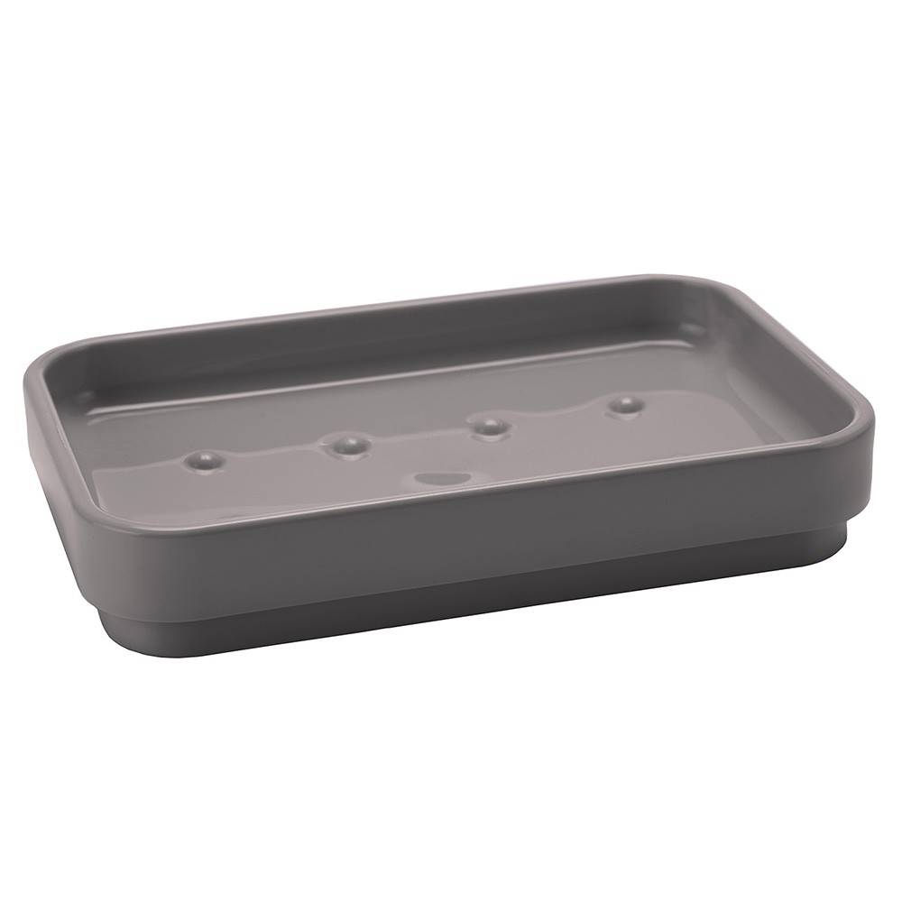 Portasapone d' appoggio GEDY linea Seventy in resina colore Grigio - HD casa