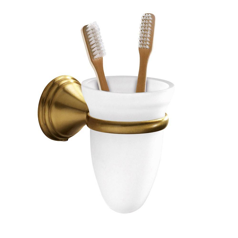 Portaspazzolini a muro GEDY linea Romance colore bronzo - HD casa