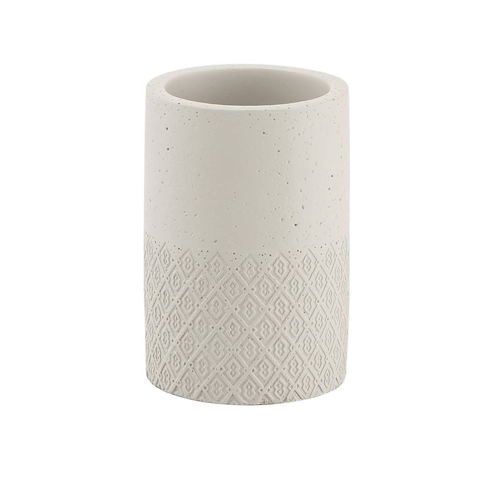 Portaspazzolini d' appoggio GEDY linea Afrodite in cemento colore Grigio - HD casa