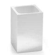 Portaspazzolini d'appoggio GEDY linea Sofia in resina colore Bianco - HD casa