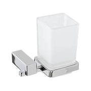 Portaspazzolino da muro in acciaio cromato resistente e moderno | Serie Unica - HD casa