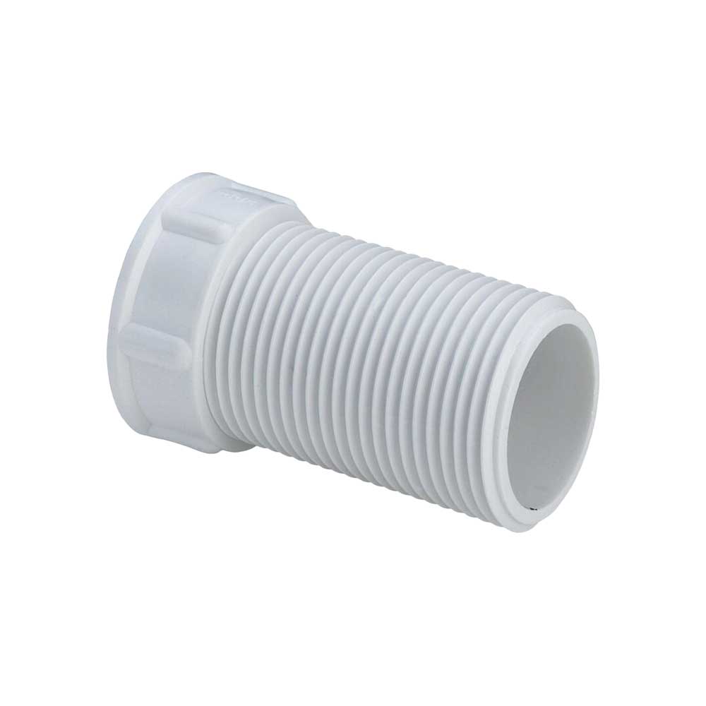 Prolunga filettata M/F per sifone lavatrice 1" x 1" - H.65 mm — MADE IN Italy - HD casa