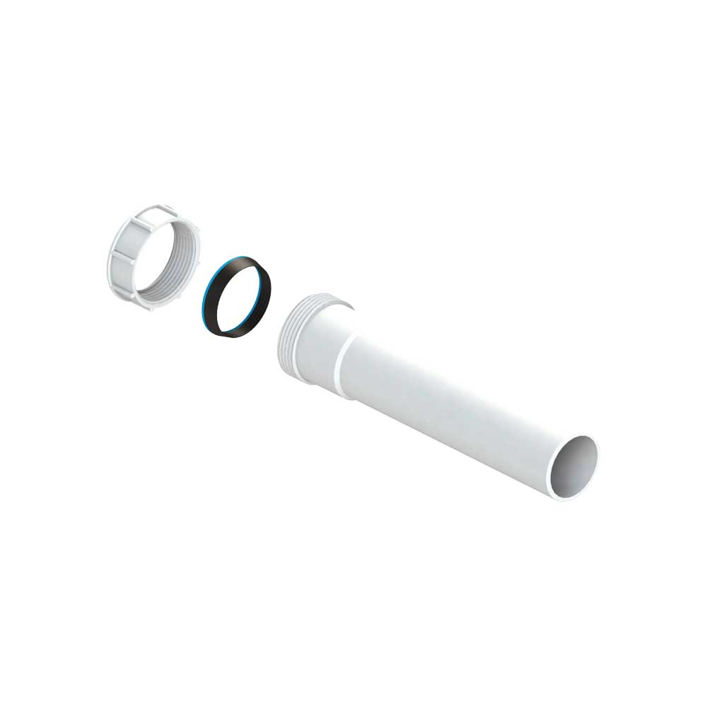 Prolunga universale con ghiera e guarnizione 1"1/4 x Ø32 - H.200 mm — L.B. Plast - HD casa