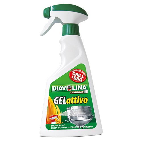 Pulitore per griglie e barbecue gel attivo Diavolina 500 ml - HD casa