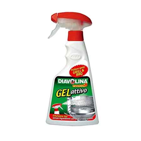 Pulitore per griglie e barbecue gel attivo Diavolina 500 ml - HD casa