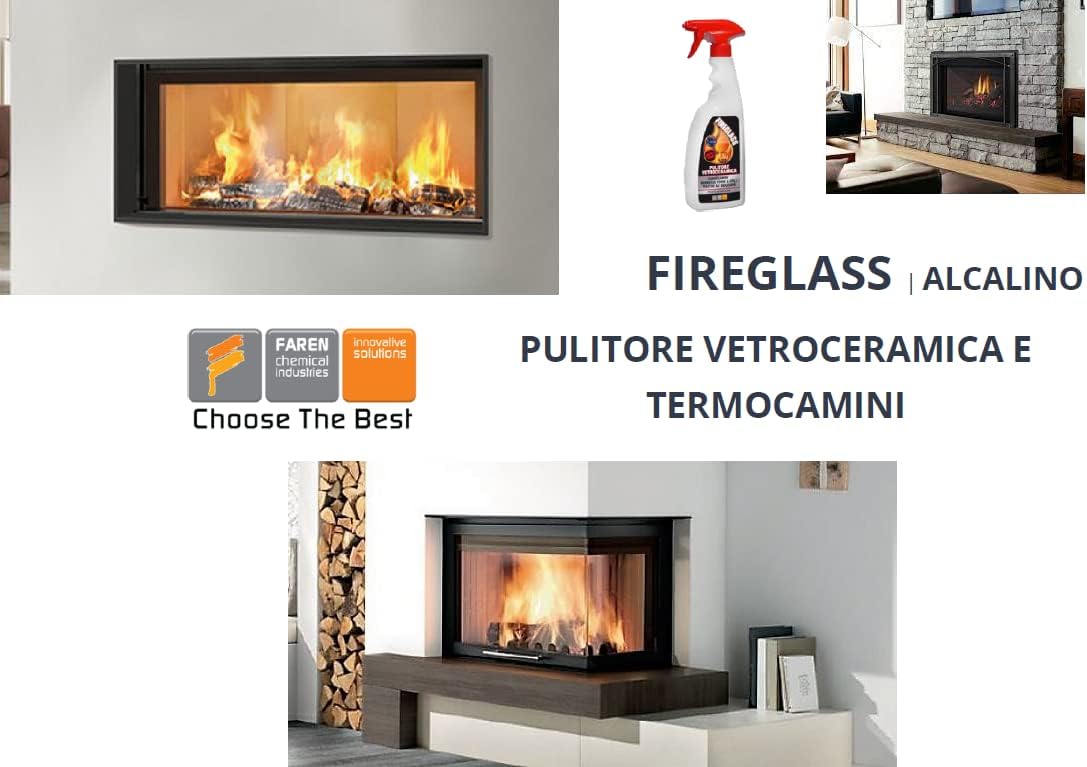 Pulitore vetro per caminetti Fireglass 750 ml — Faren - HD casa