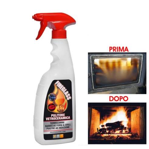 Pulitore vetro per caminetti Fireglass 750 ml — Faren - HD casa