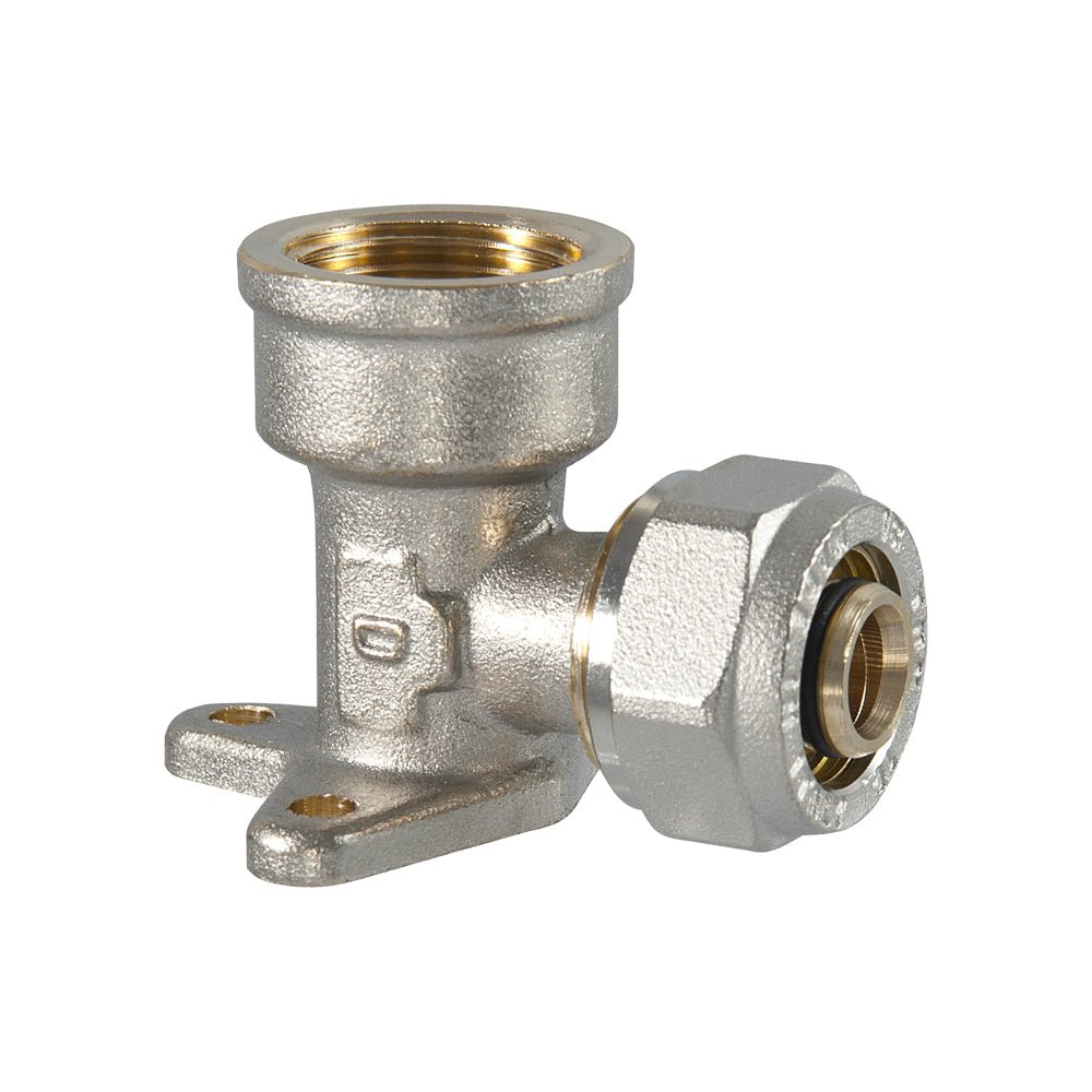 Raccordo curvo femmina flangiato a compressione per tubo multistrato TDM 3/4" x Ø20 (2,0) mm - HD casa