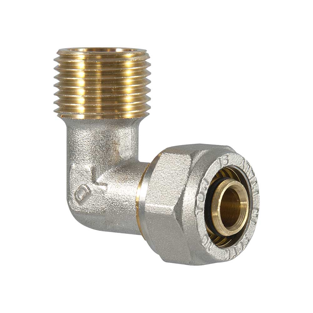 Raccordo curvo maschio a compressione per tubo multistrato TDM 1" x Ø26 (3,0) mm - HD casa