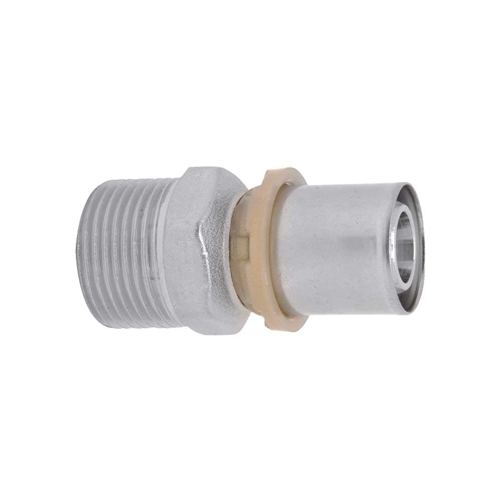 Raccordo diritto maschio a pressare per tubo multistrato ICMA Ø26 x 3/4" - HD casa