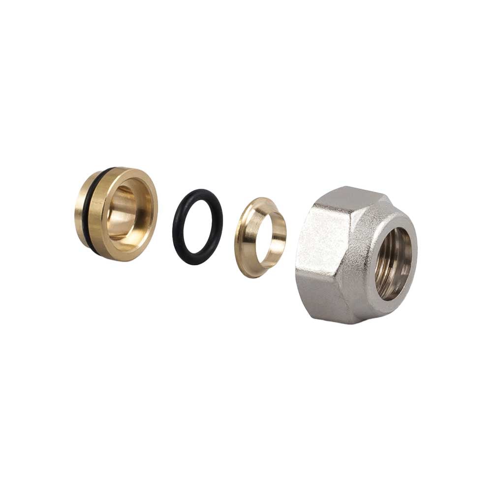 Raccordo per tubo rame a tenuta o-ring serie ITALIA" Ø12 - 24x19 — SR - HD casa