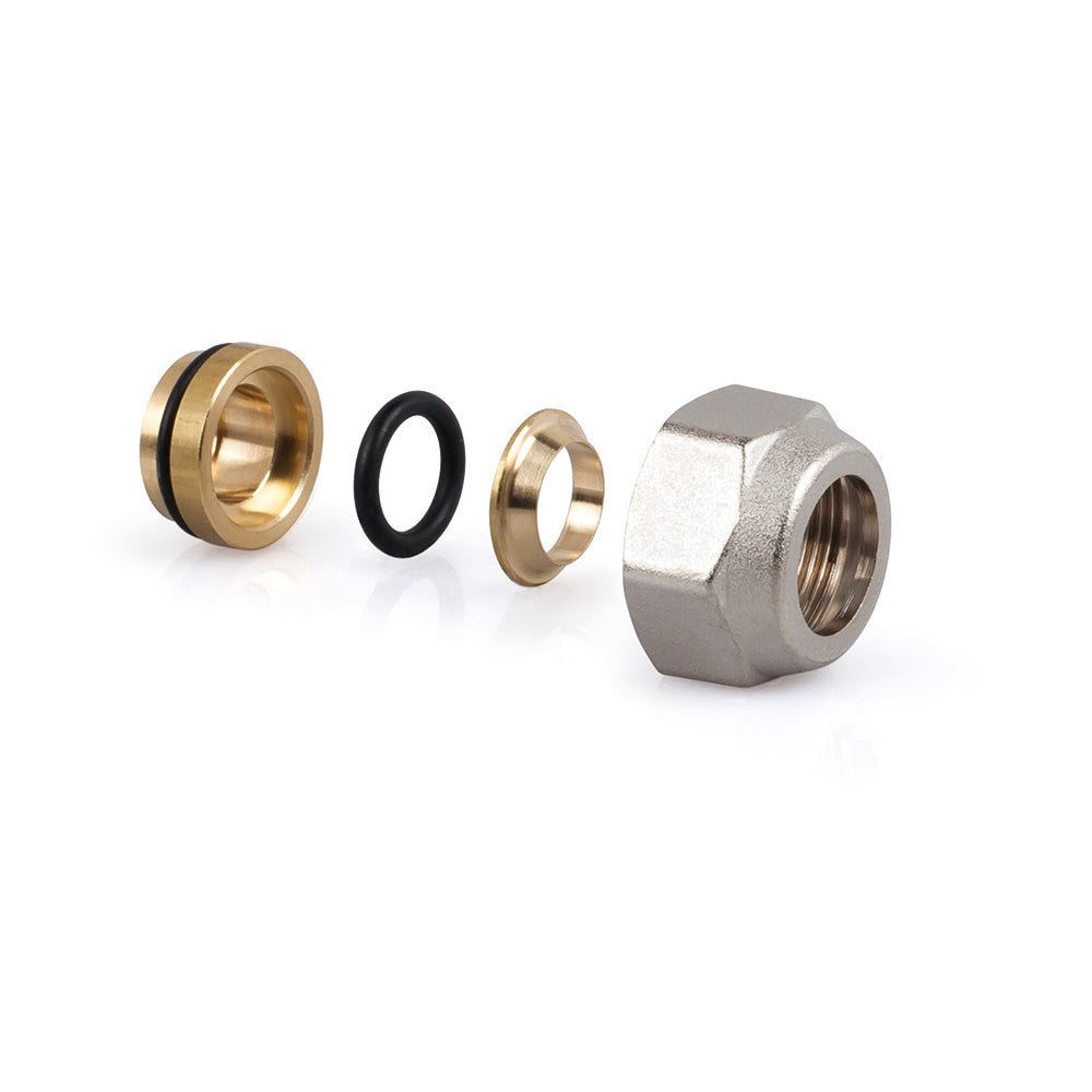 Raccordo per tubo rame a tenuta o-ring serie ITALIA" Ø12 - 24x19 — SR - HD casa