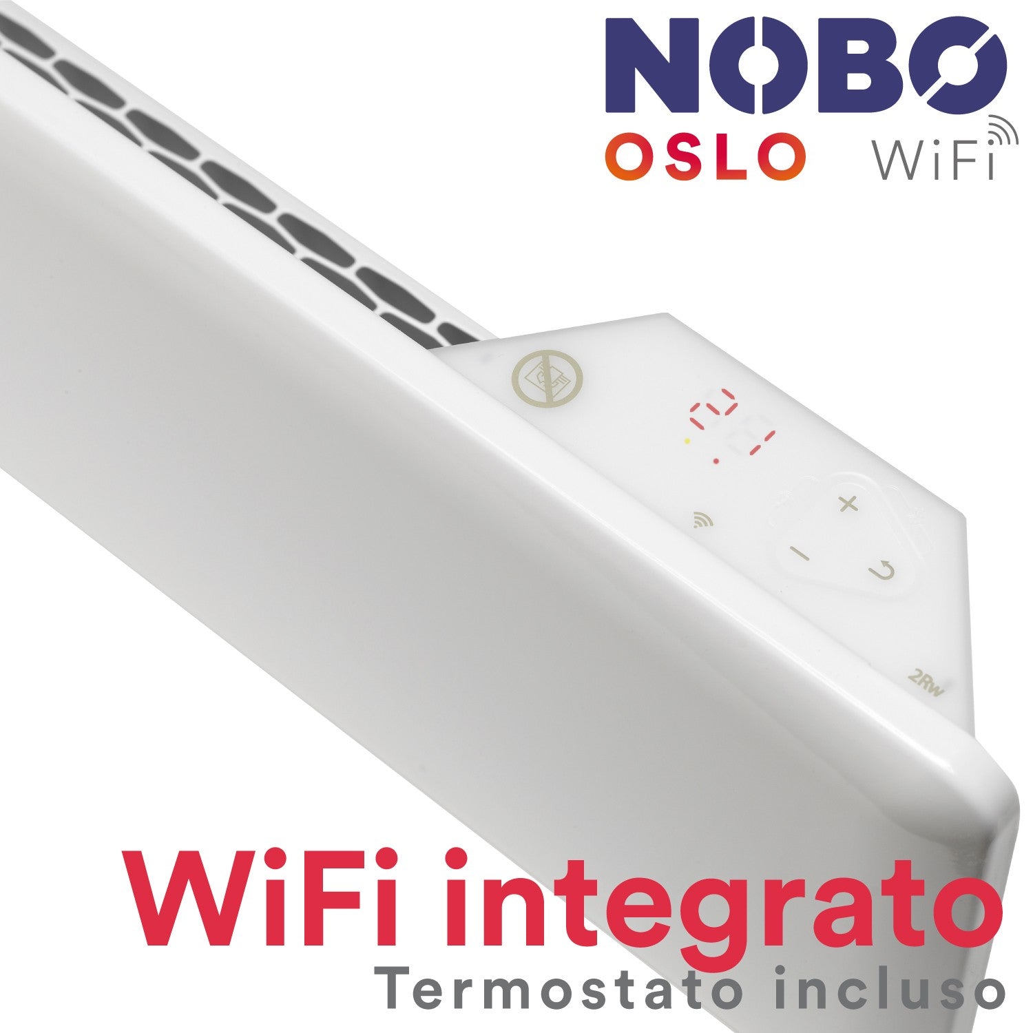 Radiatore elettrico norvegese NOBO OSLO WiFi 2000W perfetto per ambienti fino a 35 m², riscaldamento uniforme ed ecologico. - HD casa