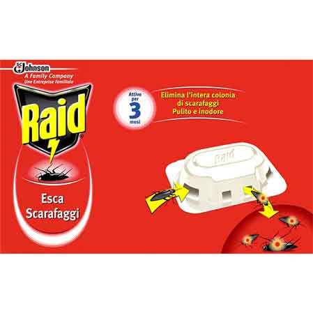 Raid esca per scarafaggi confezione 6 esche — Johnson - HD casa