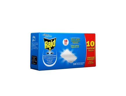 Raid piastrine antizanzare confezione 10 pezzi — Johnson - HD casa