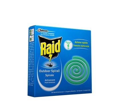 Raid spirali antizanzare confezione 10 pezzi — Johnson - HD casa