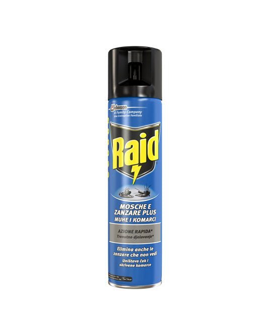 Raid spray mosche e zanzare 400 ml — Johnson - HD casa