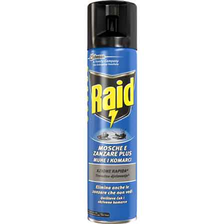 Raid spray mosche e zanzare 400 ml — Johnson - HD casa