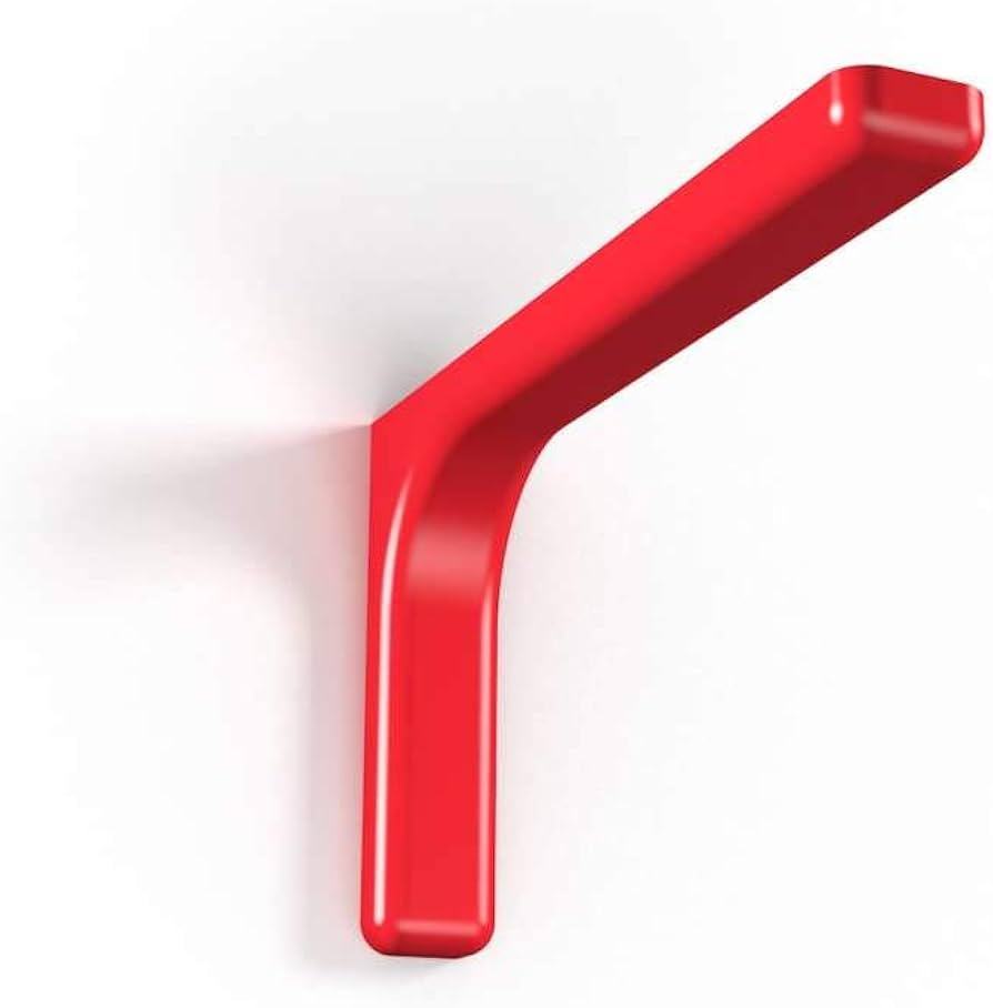 Reggimensola per arredo 18x12 cm - rossa - HD casa