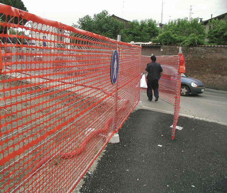 Rete di delimitazione cantiere leggera 1,0x50 mt — Cardinale - HD casa