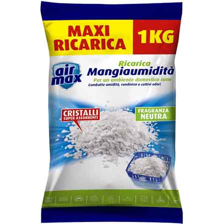 Ricarica sali mangiaumidita 1000 gr - neutra — AIR MAX - HD casa