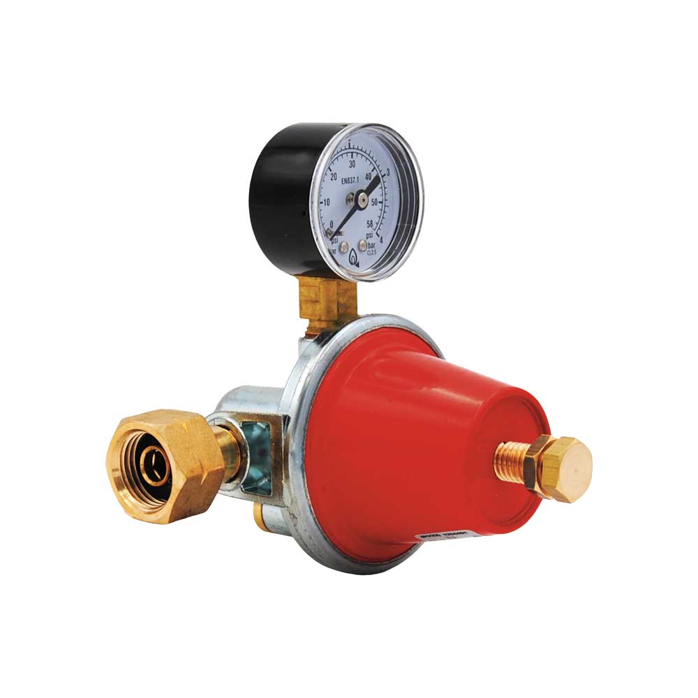 Riduttore gas alta pressione per serbatoio APZ250 con manometro Kg/h 25-30 — Novacomet - HD casa