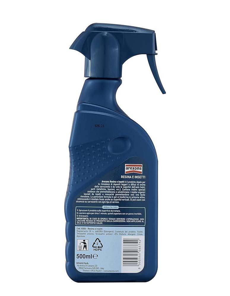 Rimuovi resina e insetti Arexons 500 ml - HD casa