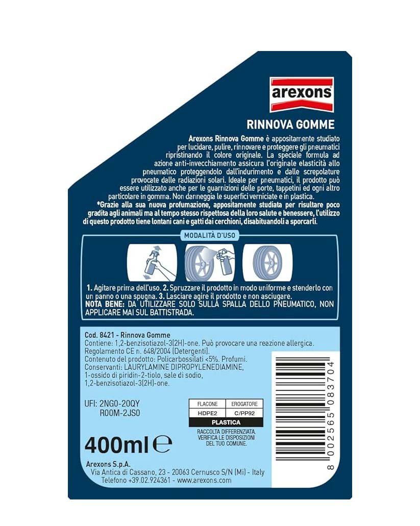 Rinnova gomme Arexons 400 ml - HD casa