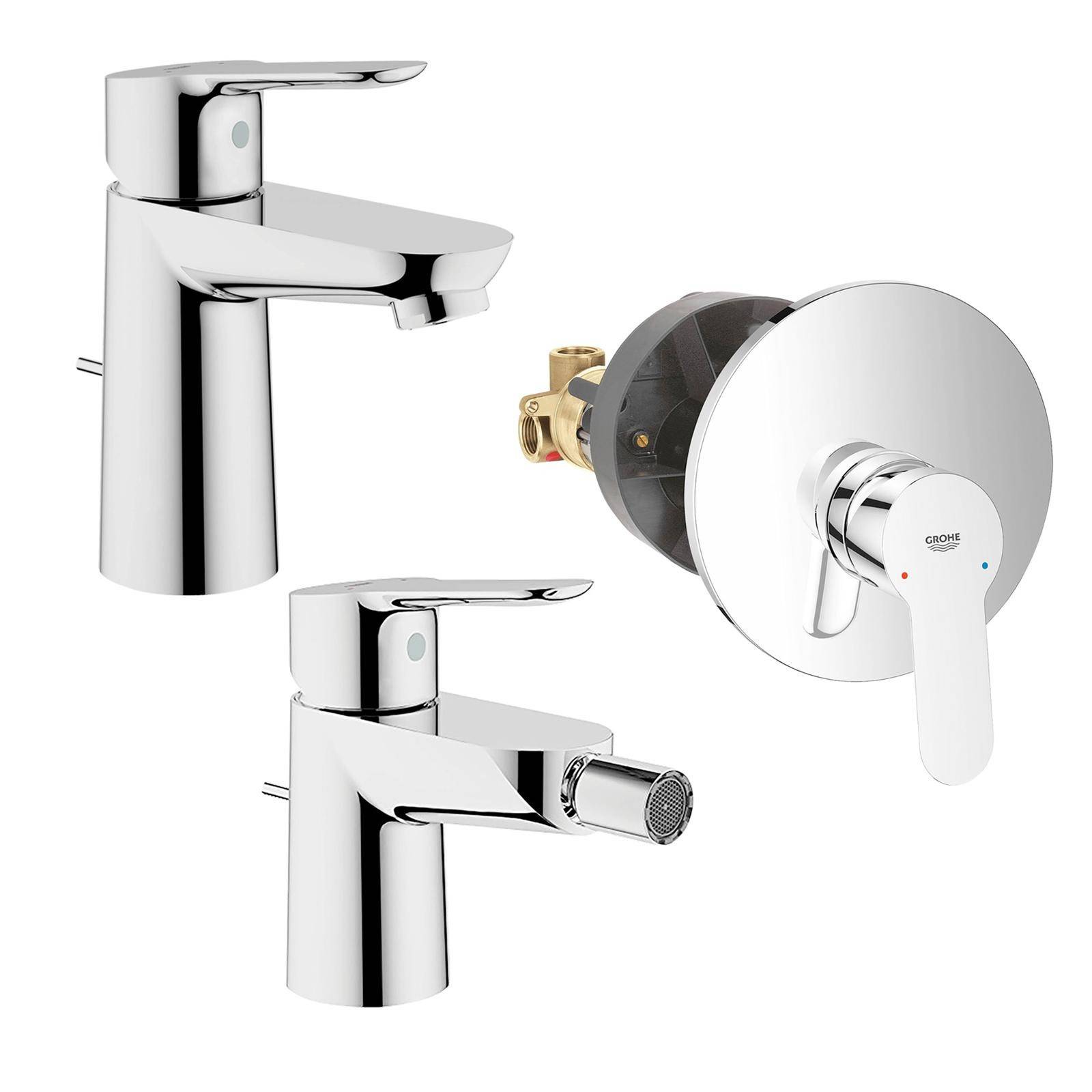 Rubinetteria completa bagno Grohe BAUEDGE risparmio energetico - HD casa