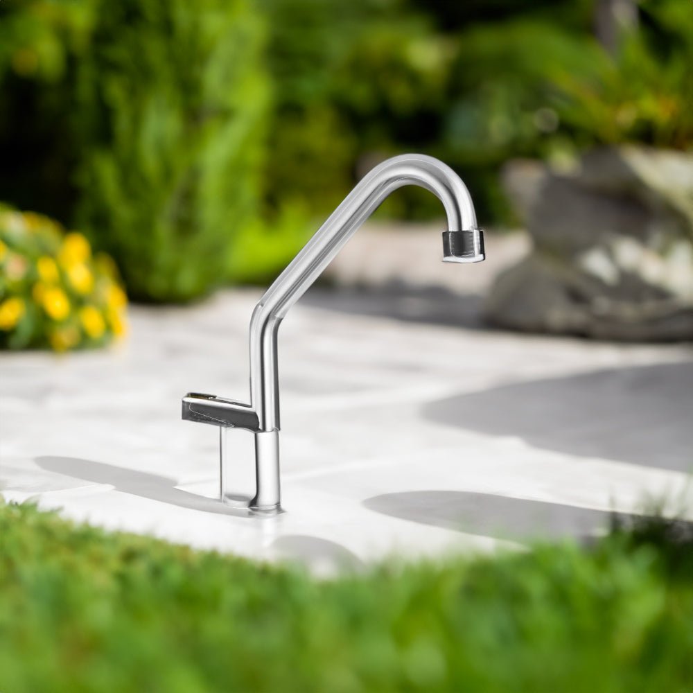 Rubinetto beverino a colonna con pulsante 3/8" maschio — MCM - HD casa