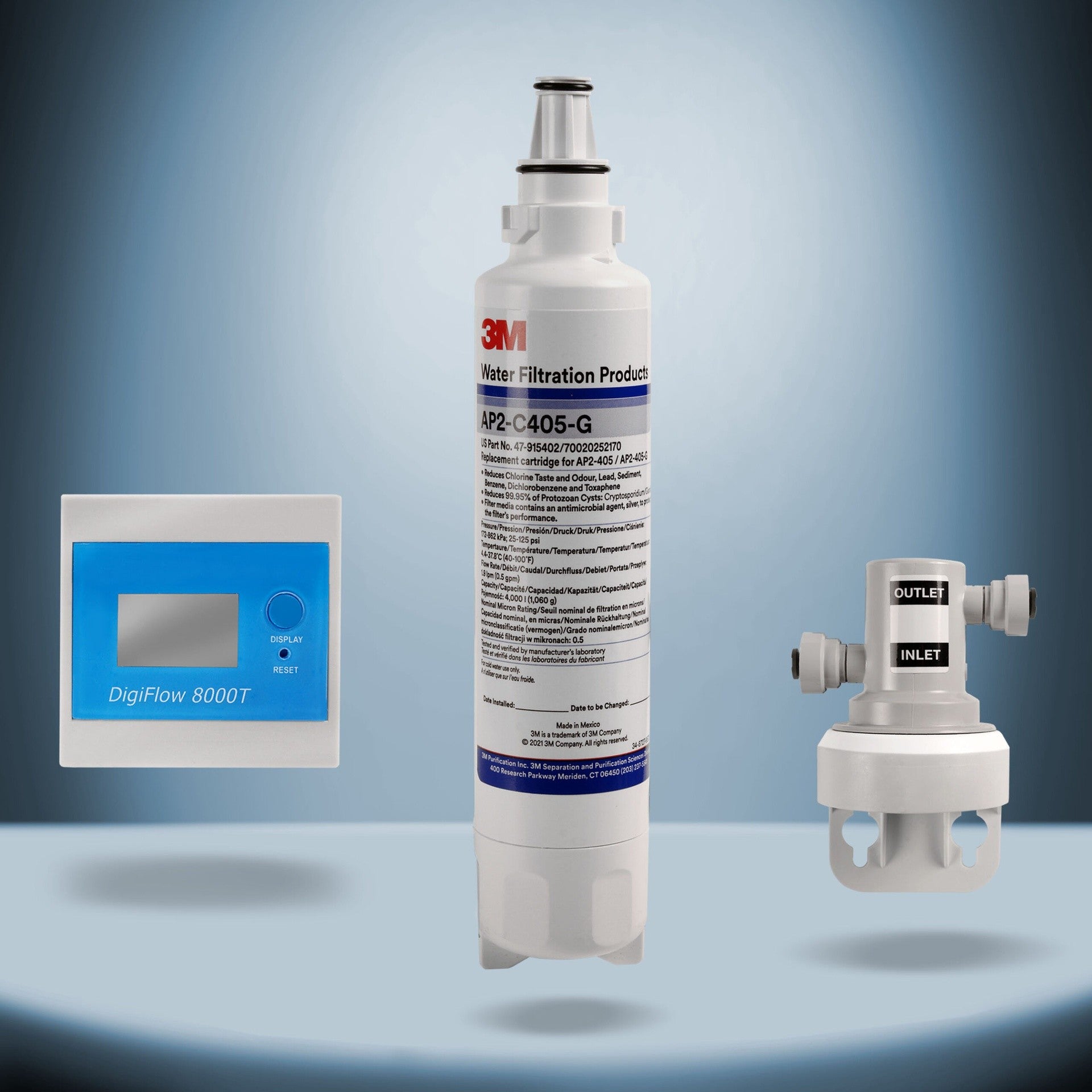 Rubinetto cucina a 3 vie Napura con filtro integrato e contalitri - HD casa