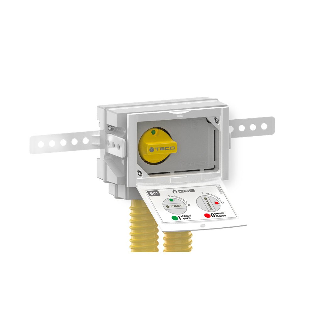 Rubinetto di intercettazione gas da incasso a U K2.1 TECO 3/4" - DN15 - HD casa
