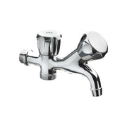 Rubinetto duplex pesante a parete 1/2" x 3/4" — Fromac - HD casa