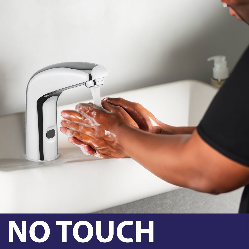 Rubinetto elettrico lavabo a fotocellula serie ONE" Idral corrente 230V - HD casa