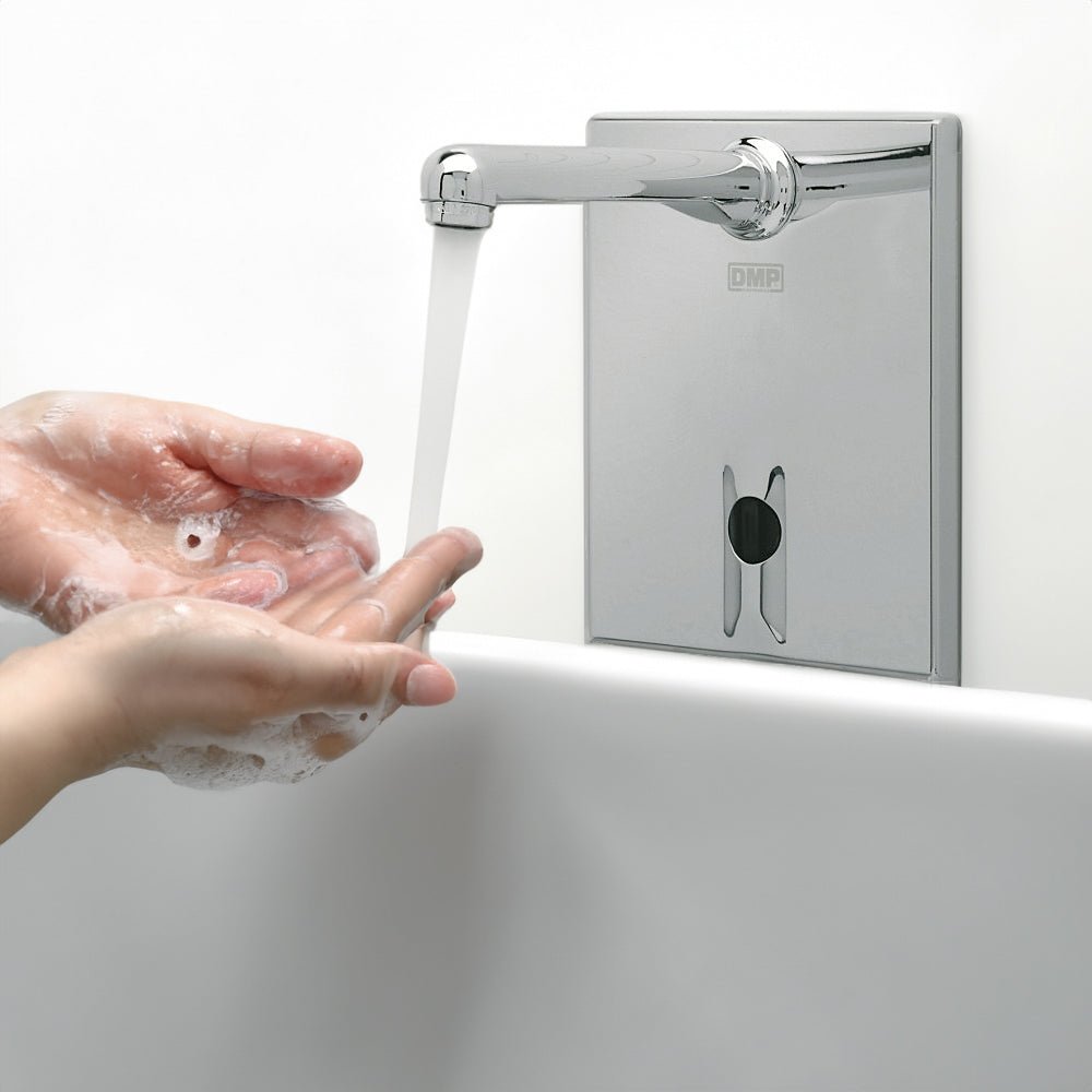 Rubinetto elettronico a fotocellula per lavabo a parete Speedy corrente 220V — DMP - HD casa
