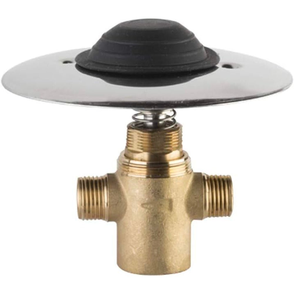 Rubinetto incasso a pedale temporizzato installazione a pavimento piastra Ø 127 mm — MCM - HD casa