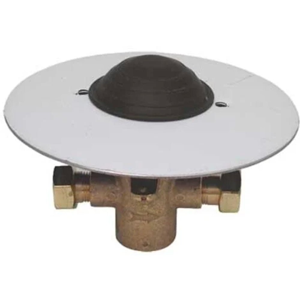 Rubinetto incasso a pedale temporizzato installazione a pavimento piastra Ø 127 mm — MCM - HD casa