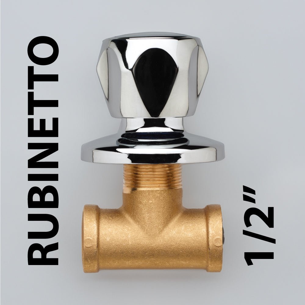 Rubinetto incasso diritto tradizionale cromo- 1/2" — Fromac - HD casa