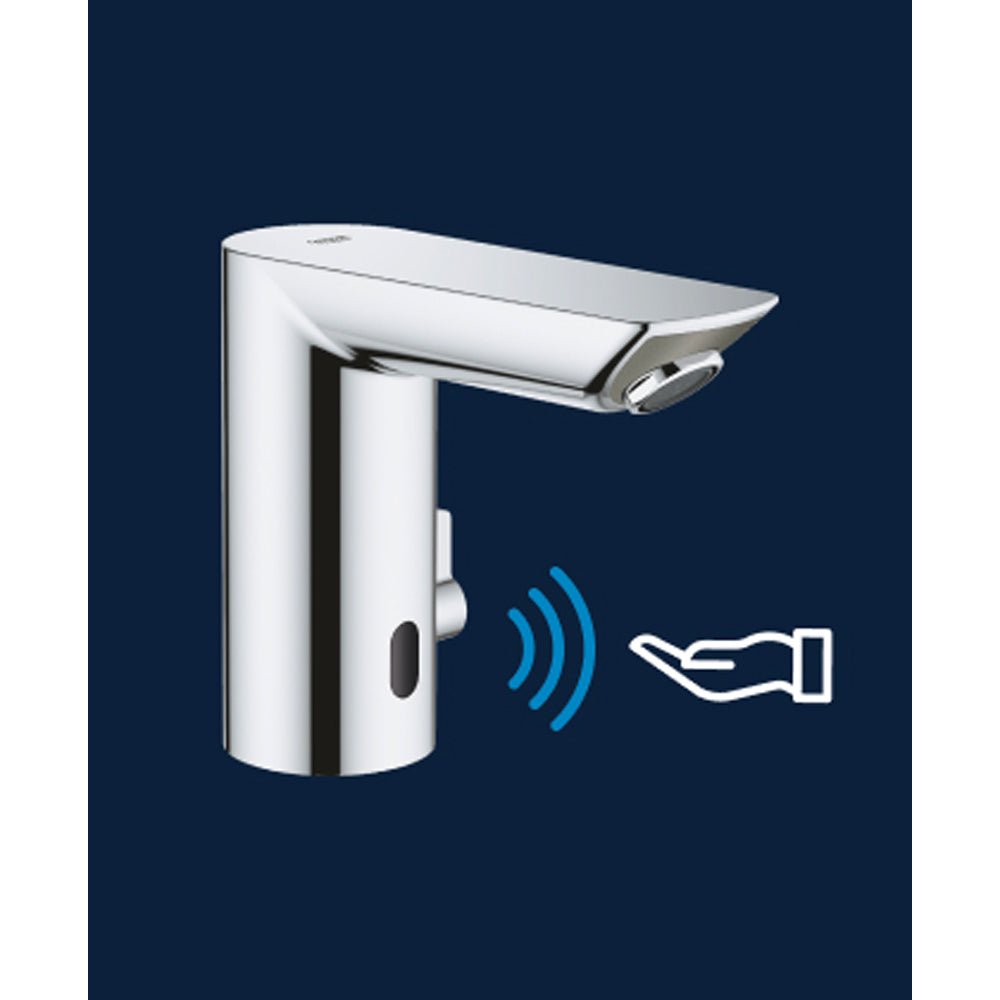 Rubinetto lavabo a fotocellula bau cosmopolitan e batteria 6V — Grohe - HD casa