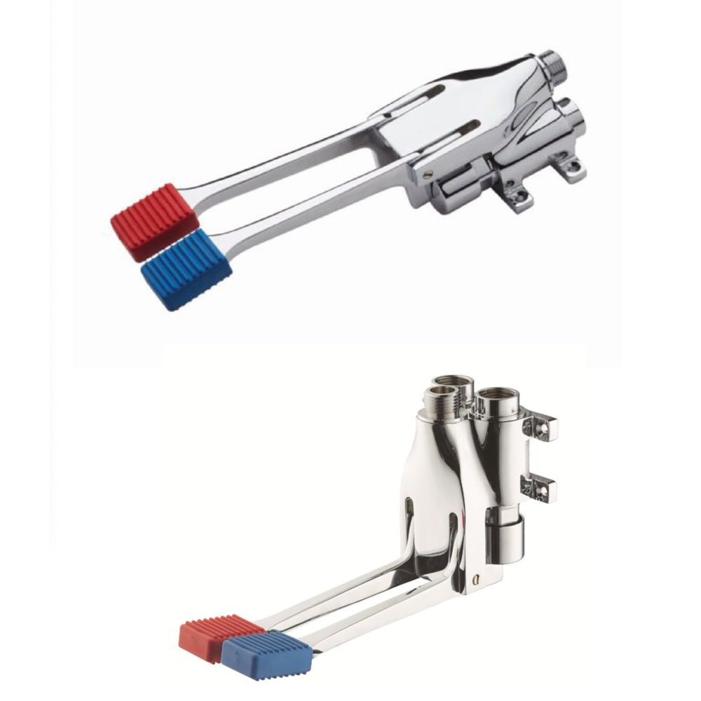 Rubinetto miscelatore a pedale 2 vie installazione universale 1/2" — MCM - HD casa