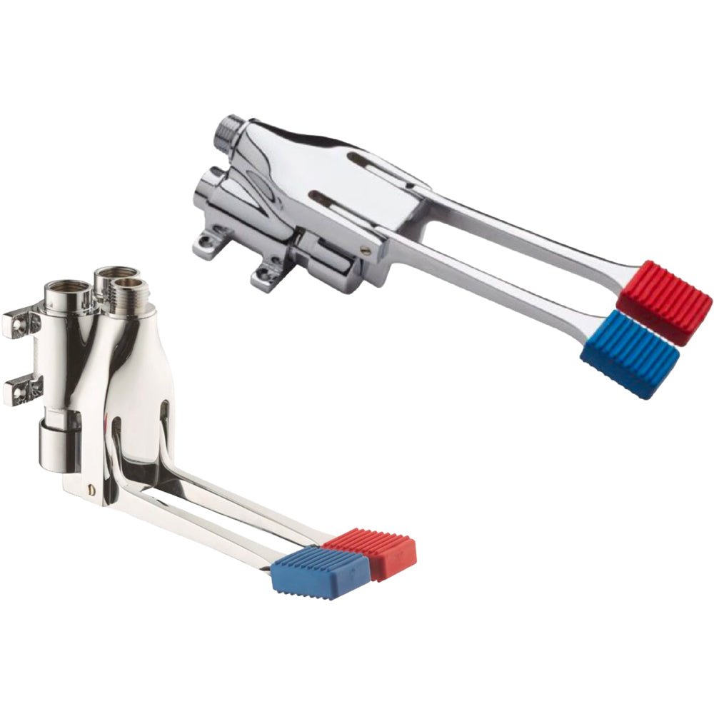 Rubinetto miscelatore a pedale 2 vie installazione universale 1/2" — MCM - HD casa