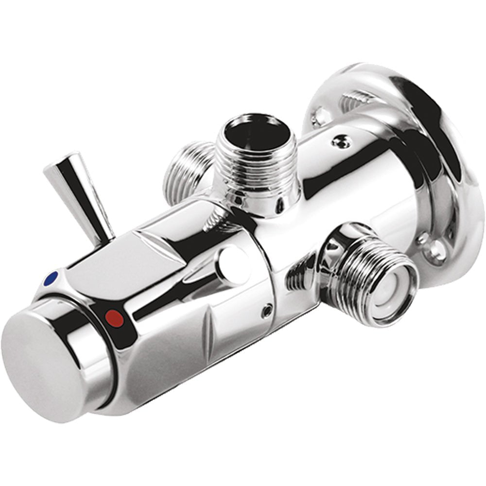 Rubinetto miscelatore temporizzato doccia esterno 1/2" - cromo — MCM - HD casa