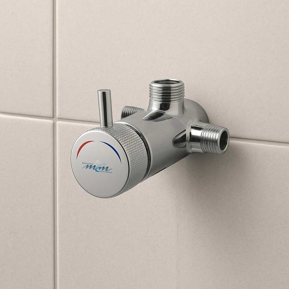 Rubinetto miscelatore temporizzato doccia esterno 1/2" - cromo — MCM - HD casa